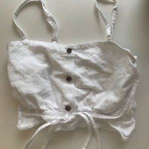White button tank top